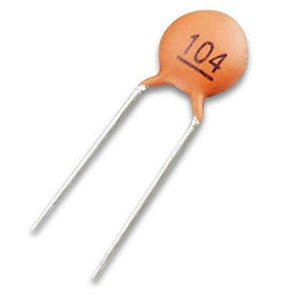 20 бр. по 104 керамични кондензатори 0,1 icf 100 nf ниско напрежение керамични дискови кондензатори с потапяне