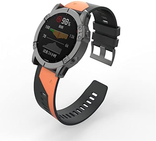 DJSFCN 26-22 ММ Силиконови Быстроразъемные Каишки За Ръчни Часовници на Garmin Fenix 6 6X Pro Watch Easyfit