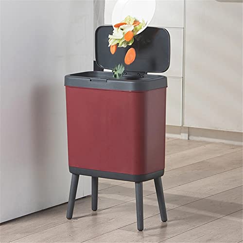 ZHAOLEI Кухненската кофа за боклук Тип мида на високи крака, Високо кофа за Боклук, котешката Кофа за съхранение на отпадъци, Баня, Тоалетна стая (Цвят: E, размер: 1)