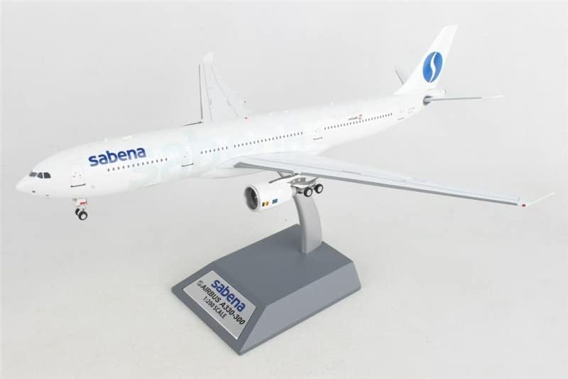 Самолет 200 SABENA Airbus A330-300 OO-SFM със стойка, Издаден в Ограничен Тираж в размер 1/200 ПАРЧЕТА, Готови