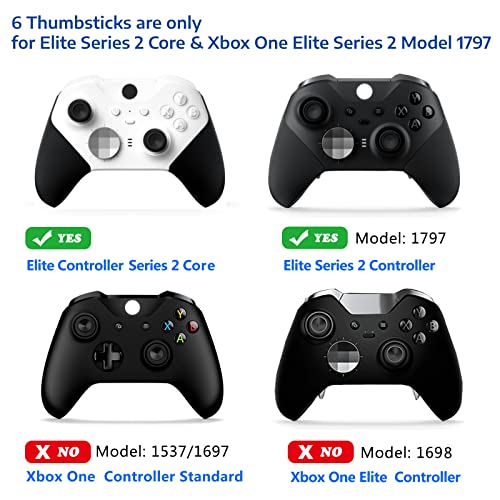 Сменяеми Джойстици EASEGMER Elite Series 2, Метални Магнитни писалки 6 в 1 за джойстик за Xbox one Elite Series 2 Controller и Elite Series 2 Core (лилаво)