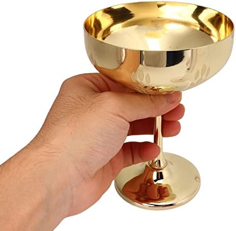 Метална чаша за вино, приятна на допир метална чаша за шампанско, декоративен, който запазва прохладата на вино, неръждаема