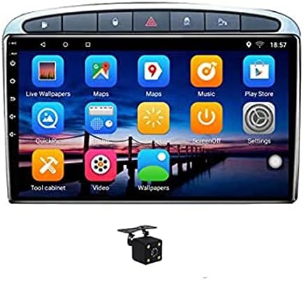 ARJERS за Peugeot 408 2010-, Автомобилна стерео система Android 10, Радио, GPS-навигация, 9-Инчов Сензорен екран, Мултимедиен плейър с клипове, с огледално връзка 4G WiFi DSP Bluetooth камера