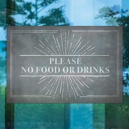 CGSignLab | Моля, не яжте и не пийте -Мел се Спука, Стикер на прозореца | 30 x20