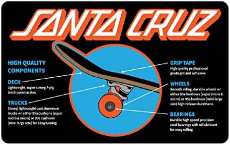 Скейтборд SANTA CRUZ 8.0 x 31.25 В пакет - Кричащая Ръка В Събирането на