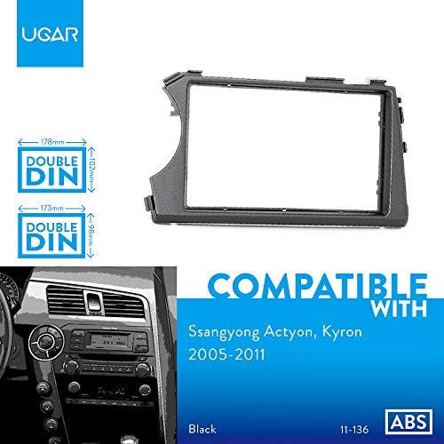 UGAR 11-136 Радиото в автомобила, За да инсталирате Монтажна лента, Съвместима за SSANG yong Actyon, Kyron 2005-2011