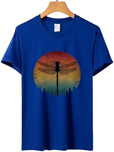 Многопластова Тениска С Дълъг Ръкав Дамски Лятна Тениска Sunset Graphic С Къс Ръкав Пътна Риза Върховете Техническа Тениска
