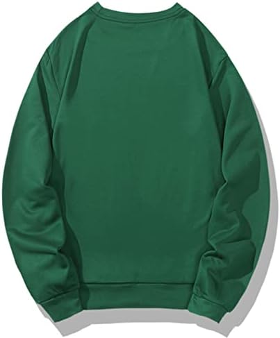 Ежедневни Спортни Hoody Унисекс с високо Воротом, Удобни Обикновена Памучни Пуловери, Свободна Универсална Топла Уютна Риза в Зелен Цвят