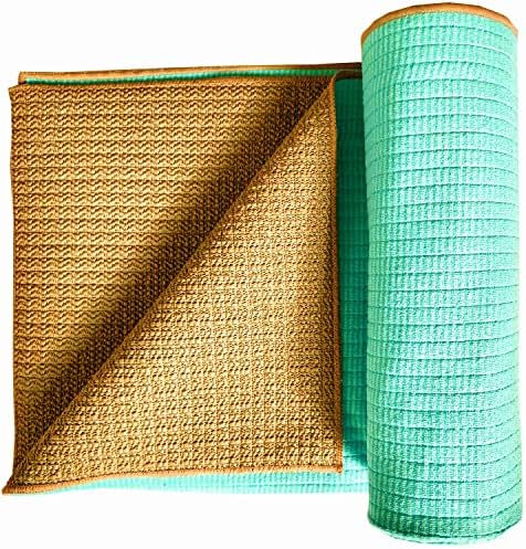Мат и кърпа за йога от рециклирана трайно бамбук или утайка от прежди Marogeh 2 в 1 с противоплъзгаща ръкохватка
