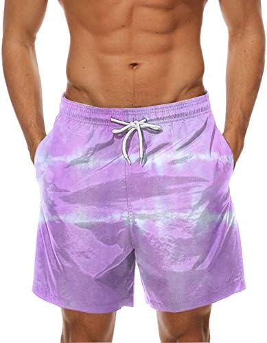 ADSSDQ Ежедневни Летни Плажни къси Панталони за Мъже, Мъжки Ежедневни Летни Хавайски Панталони За сърфиране С Принтом, Плажни