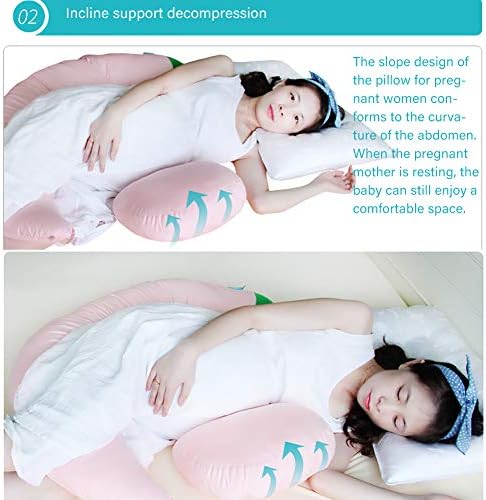 Възглавница за Бременни Венг за Цялото Тяло C-Образна Възглавница за Бременни с Подвижна Трикотажным Калъф с Цип, Възглавница