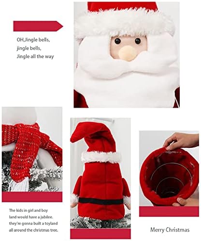 VIEUE Коледни Украси Коледно Дърво Топ Звезда Старецът Снежен човек Декорация Аксесоари Вечерни Бижута за Мъже в Червено (C, Един размер) (Цвят: A, Размер: Един размер)