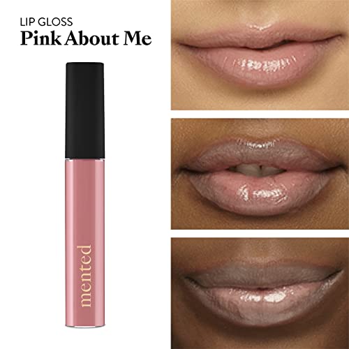 Mented Cosmetics | Устойчив Розов Цвят Гланц за устни, Pink About Me | Topper за Веганской червило, Не съдържа парабени, Не