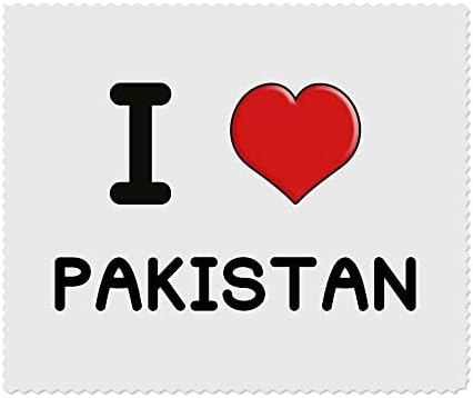 Azeeda 2 x Кърпички за почистване на лещи и очила от микрофибър I Love Пакистан (LC00017471)