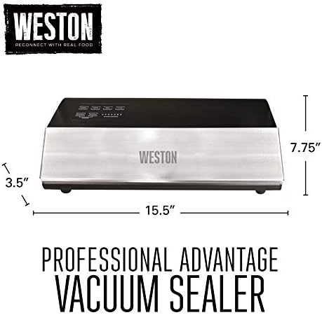 Вакуум мерки и теглилки Weston 65-0501-W Professional Предимство, 11 см, Неръждаема стомана, черен