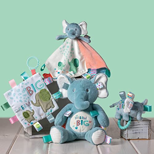 Мека детска Дрънкалка Taggies с Пръстен-Прорезывателем и Сензорни бирками, 6 Инча, мечтае Elephant