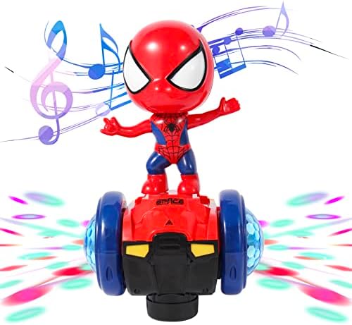 TOYLEMSAN Танцуващ Робот Паяк Играчки Интерактивен Музикален Супер Герой Кола Играчка Мигащи Светлини Интелигентна Интерактивен модул за Обучение Робот за деца, Пода?