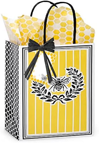 Подарък пакети за пчели с подходяща цигарена хартия и подарочными бирками 6 групи (кралицата пчела)