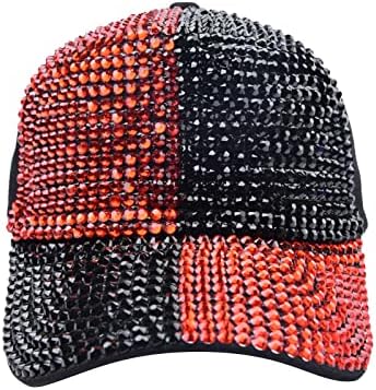 Унисекс Класическа нисък профил Памучен бейзболна шапка на Цветни Заключване с Диаманти Меки Окото Шапки