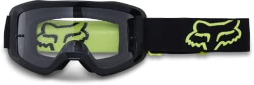 Основните очила за мотокрос Fox Racing, Множествена Черно / Жълто - Прозрачни Лещи