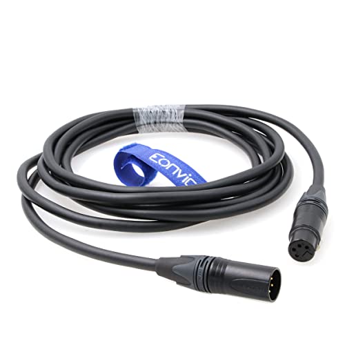 Eonvic 4-Пинов XLR до 4-номера за контакт Конектора XLR Екраниран удължителен кабел аудио кабел за ARRI