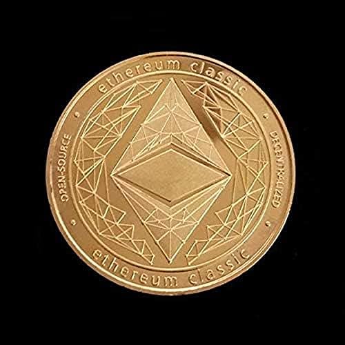 Ethereum Classic | Виртуална валута Криптовалюты | Позлатени Монети Challenge Art | Биткойн Възпоменателни Монети се Събират