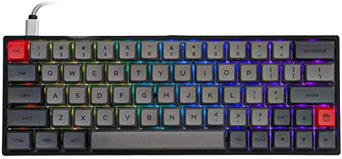 Механична клавиатура EPOMAKER SKYLOONG SK64 с възможност за гореща замяна 64 клавиши с подсветка RGB, клавишными капачки PBT,