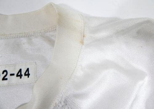 2002 Kansas City Chiefs 85 Game Пуснати на Бялата фланелка 44 DP35375 - Използваните тениски за игри NFL без подпис