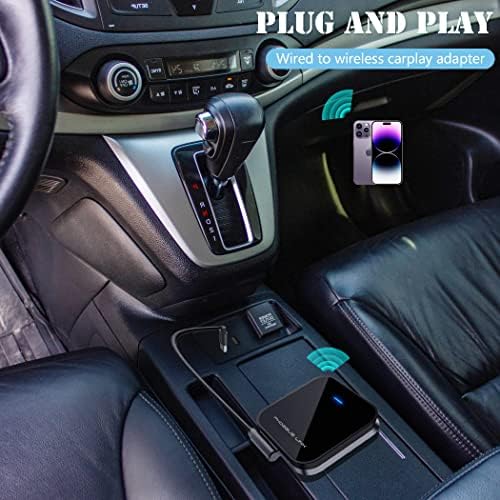 Безжичен адаптер Carplay Phoebus Линк, Безжичен адаптер Apple Carplay USB Carplay Dongle 2023 Нов Актуализиран Конвертируйте