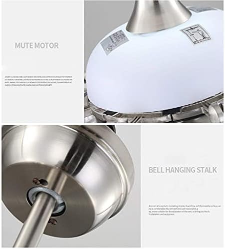 YANGBO Безшумен Вентилатор на Тавана Светлина 42-инчов Вентилатор Лампа на Abs Нож Вентилатор на Тавана Светлина Мода Сгъваем