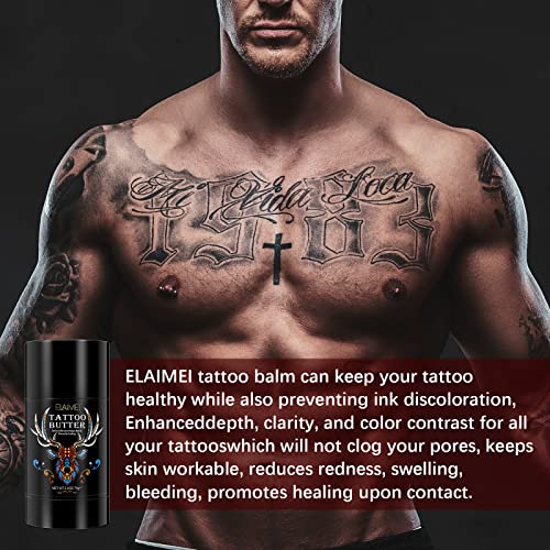 Маслен балсам за грижа за татуировки, Натурален и Органичен крем за татуировки за подобряване на цветовете и овлажняване, Овлажнители и Лечебен Осветляющее средст