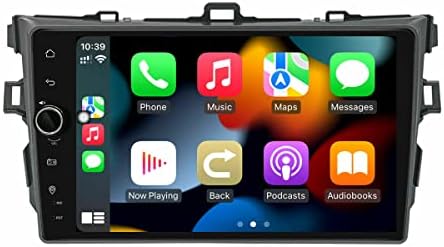 Радвам Android Стерео за Toyota Corolla 2008 2009 2010 2011 2012 2013, 9 Инча радиото на автомобила 1280x800 P 4 + GB 64 GB с Безжична CarPlay, Android Auto, 5 G Wi-Fi, GPS навигация, FM/AM, DSP, SWC