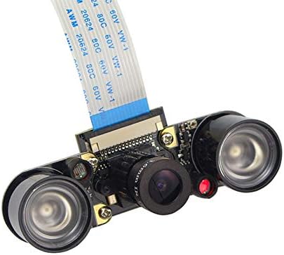 Taidacent OV5647 Raspberry Pi Zero 2 /3Б /3Б +/4B Уеб камера HD Инфрачервена камера за нощно виждане с регулируема