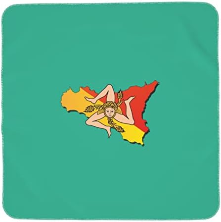 Флаг на Сицилия, което означава Детско Одеало, което приема Одеяло за Бебе, Калъф за Свободни Новородени, Обвивка