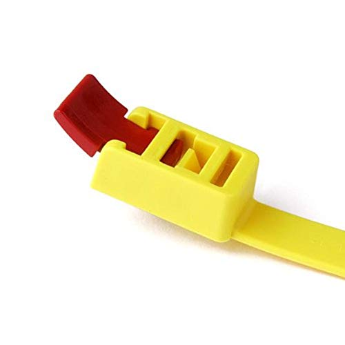 Свалящ кабелна замазка Hellermann Tyton RTT750HR.NX1P, дължина 29,6 инча, якост на опън 200 паунда, PA66, жълт (опаковка по 25 парчета)