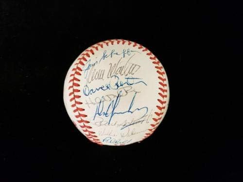 1980 Канзас Сити Роялз С Автограф на Официалната Световните серии по бейзбол 29 sigs - Бейзболни топки с Автографи