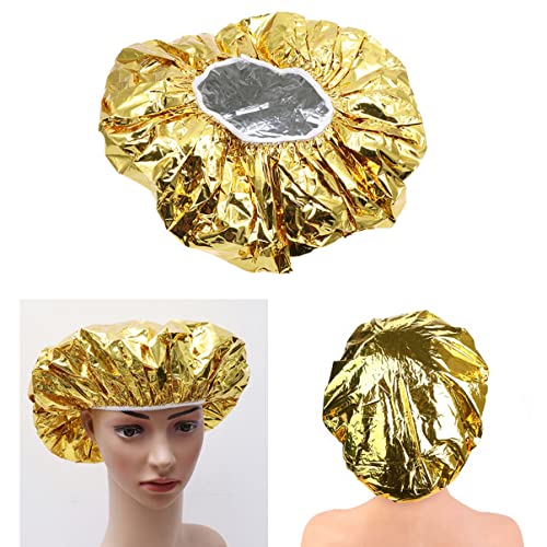 Healifty Home Foil Salon Капачка за Стайлинг на коса Golden Heat За Печене Алуминиев Суха Дълбоко многократна употреба
