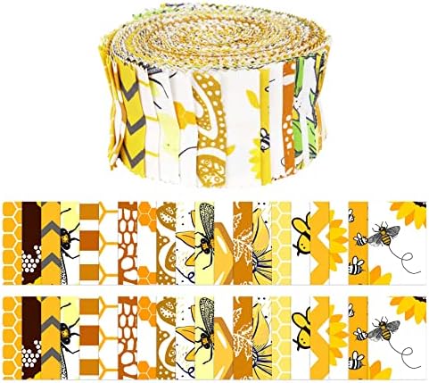 Soimoi 40шт Памук, Предварително предназначени парчета плат с принтом пеперуди за Выстегивания цвят 2,5x42