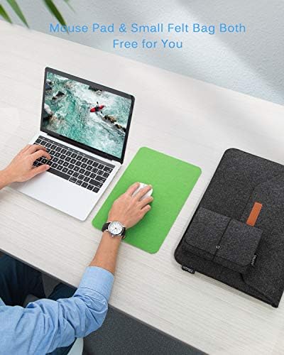 Калъф за лаптоп HOMIEE е Съвместим с 13-13,3 инчови MacBook Pro, MacBook Air, лаптопи, HP, Dell, Lenovo, Фетровым калъф за лаптоп с допълнителна чанта за съхранение