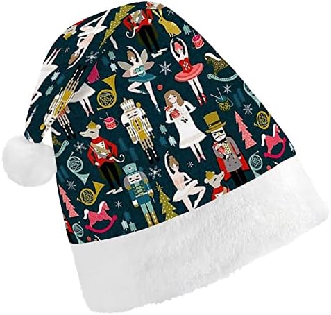 Коледна шапка за балета Лешникотрошачката, шапка на Дядо Коледа, забавни коледни шапки, празнични шапки за партита