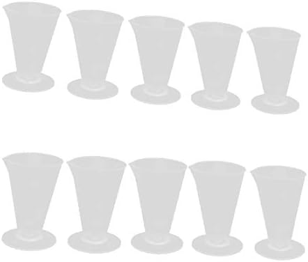 X-DREE 25 мл Съраунд Градуированный Лабораторен чаша Мерителна Триъгълна чашка 10 бр. (Taza graduada volumétrica del triángulo medición de del cubilete laboratorio del 25 мл, 10 бр.