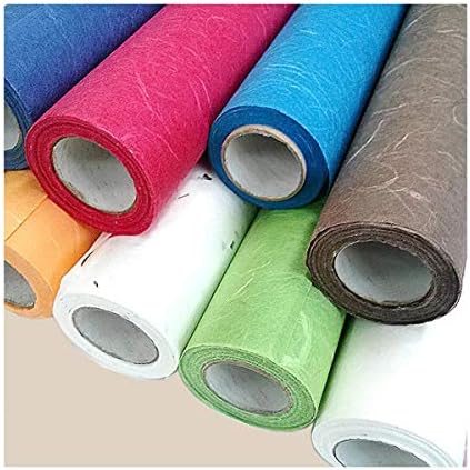 Корейската Шелковичная хартия HanJi Текстура от естествени влакна Опаковъчна хартия Декоративни Тапети UnYong-Джи Roll Red