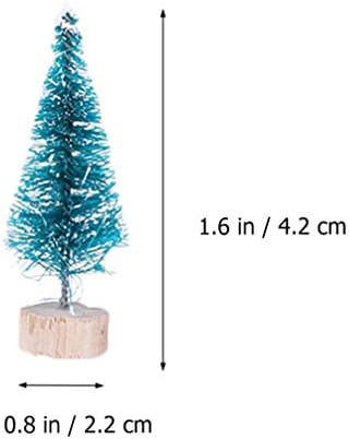 Набор от Ексфолианти Hemoton 27 бр. Модел на Коледната Елха Коледни Сизалевые Дървета Мини Изкуствена Елха Сняг Мразовит Дървета