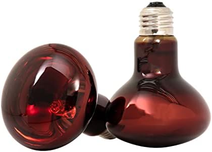 Инфрачервена Лампа за затопляне на Влечуги Protover, Хирургична Лампа с мощност 75 W, Червена Лампа за Отопление, Влечуги и