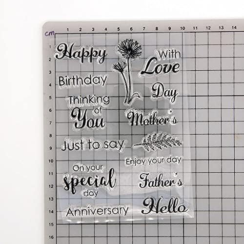 Прозрачни Печати с други думи, настроението Arbuya честит Рожден Ден, Годишнината на Деня на майката, на бащата, Силиконови Печати за украса на картички и scrapbooking Напра?