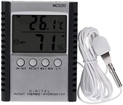 JAHH Стаен Термометър с LCD Дигитален Термометър за стая/улица Влагомер за Измерване на Температурата И Влажността Дигитален Дисплей на Максимална и Минимална стойно