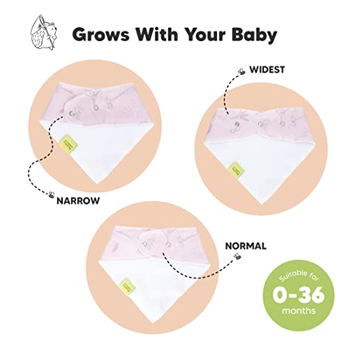 KeaBabies 8 опаковки, органични бебешки нагрудников-bandhan, Бебешки лигавници и 5 опаковки органични салфетки от оригване