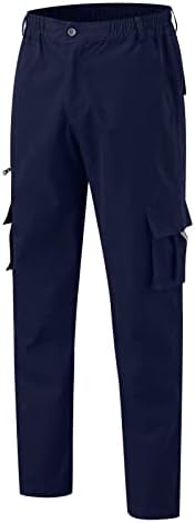 SGAOGEW Мъжки Панталони-Карго С Еластична гумена лента За Кръста, Мъжки работни Облекла, Панталони, Модерни Многоцветни Ежедневни