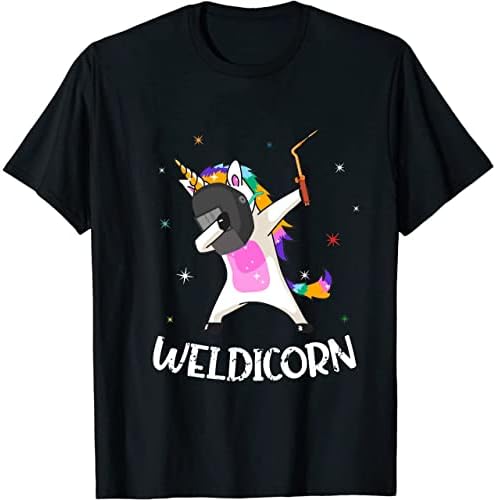 Забавна тениска Заварчик за мъже /бащи Ден /Weldicorn Unicorn За избърсване заварчик /Заваряване подарък за мъже / Забавна тениска заварчик /Оборудване за мъже Подаръци за т