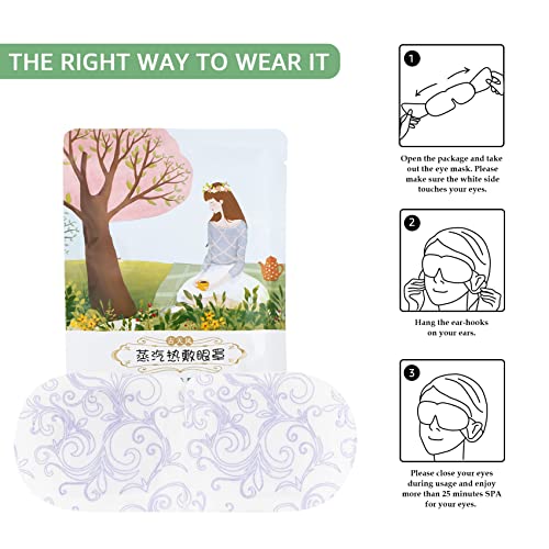 LB 16 Опаковки парна маска за очи Самонагревающаяся маска за облекчаване на напрежението на очите и премахване на